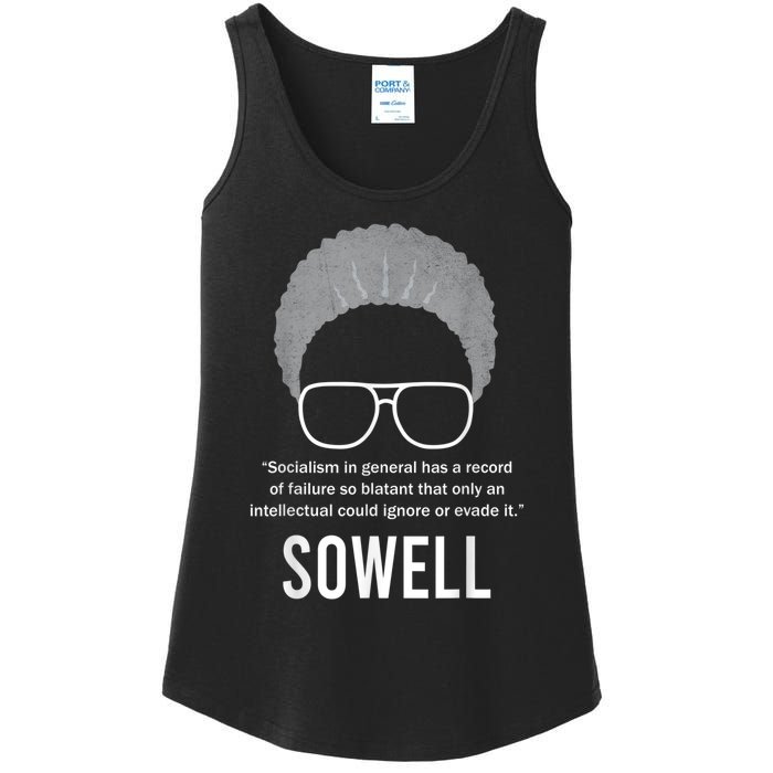 Thomas Sowell Socialism Quote Black History Month Ladies Essential Tank