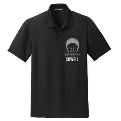 Thomas Sowell Socialism Quote Black History Month Dry Zone Grid Polo