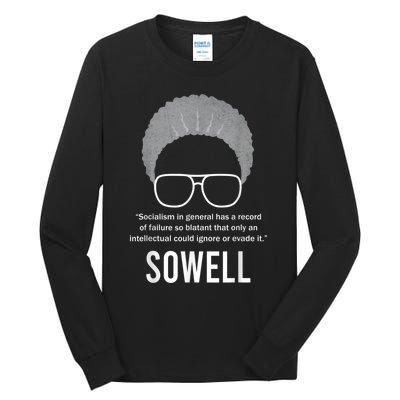 Thomas Sowell Socialism Quote Black History Month Tall Long Sleeve T-Shirt