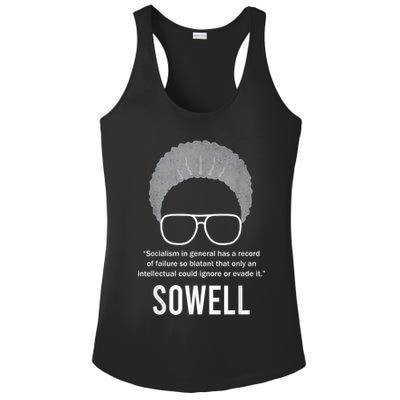 Thomas Sowell Socialism Quote Black History Month Ladies PosiCharge Competitor Racerback Tank