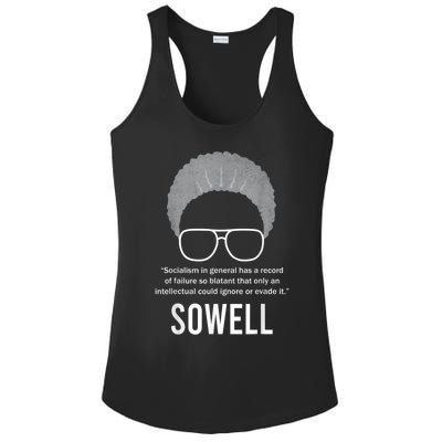 Thomas Sowell Socialism Quote Black History Month Ladies PosiCharge Competitor Racerback Tank