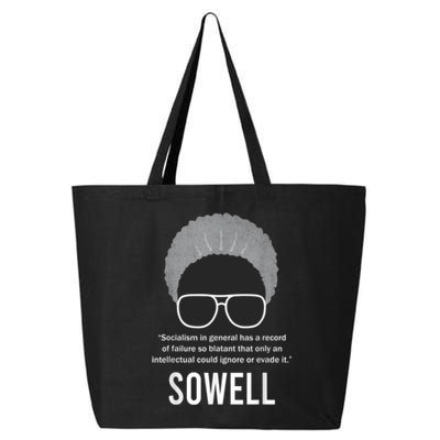 Thomas Sowell Socialism Quote Black History Month 25L Jumbo Tote