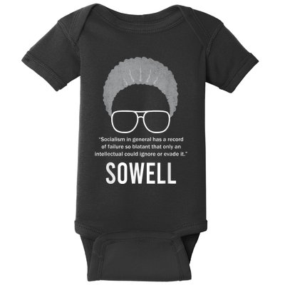 Thomas Sowell Socialism Quote Black History Month Baby Bodysuit