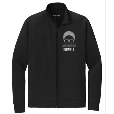 Thomas Sowell Socialism Quote Black History Month Stretch Full-Zip Cadet Jacket