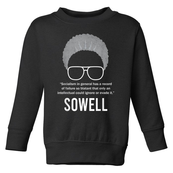 Thomas Sowell Socialism Quote Black History Month Toddler Sweatshirt