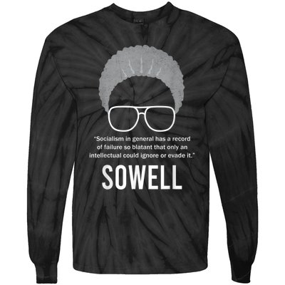 Thomas Sowell Socialism Quote Black History Month Tie-Dye Long Sleeve Shirt