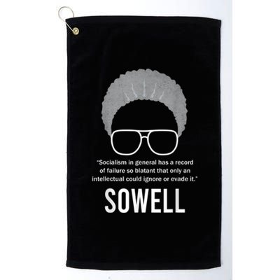 Thomas Sowell Socialism Quote Black History Month Platinum Collection Golf Towel