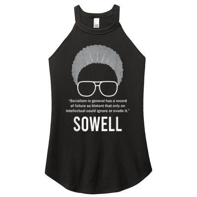 Thomas Sowell Socialism Quote Black History Month Women's Perfect Tri Rocker Tank