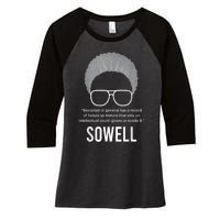 Thomas Sowell Socialism Quote Black History Month Women's Tri-Blend 3/4-Sleeve Raglan Shirt