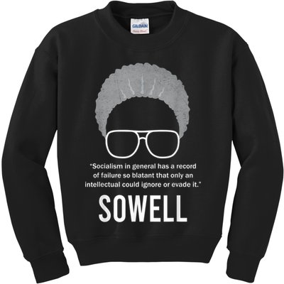 Thomas Sowell Socialism Quote Black History Month Kids Sweatshirt