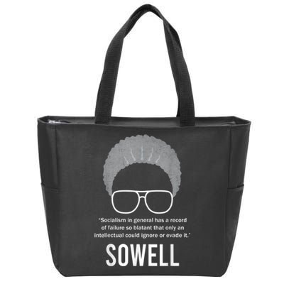 Thomas Sowell Socialism Quote Black History Month Zip Tote Bag