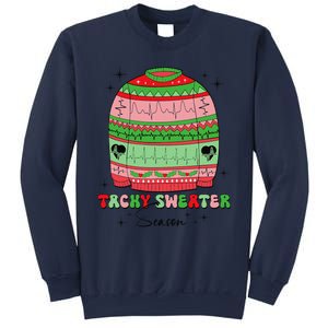 Tachy Sweater Season Nurse Tele Tech Ekg Ugly Christmas Xmas Sweatshirt