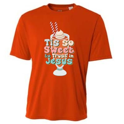 Tis So Sweet To Trust In Jesus Cooling Performance Crew T-Shirt