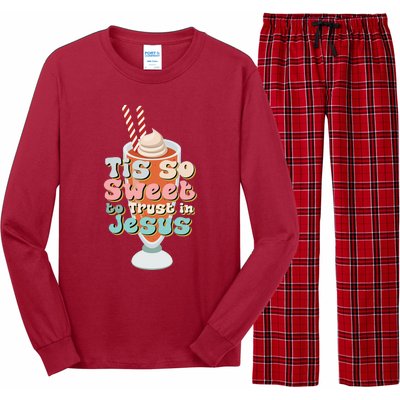 Tis So Sweet To Trust In Jesus Long Sleeve Pajama Set