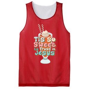 Tis So Sweet To Trust In Jesus Mesh Reversible Basketball Jersey Tank