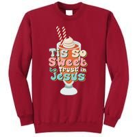 Tis So Sweet To Trust In Jesus Tall Sweatshirt