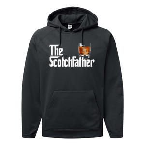 The Scotchfather Scotch Father Dad Father's Day Drinking Performance Fleece Hoodie