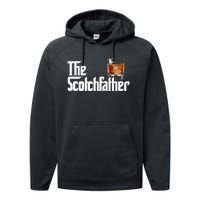 The Scotchfather Scotch Father Dad Father's Day Drinking Performance Fleece Hoodie