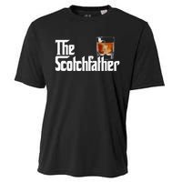 The Scotchfather Scotch Father Dad Father's Day Drinking Cooling Performance Crew T-Shirt