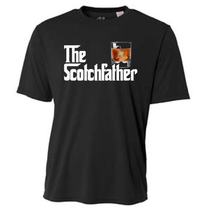 The Scotchfather Scotch Father Dad Father's Day Drinking Cooling Performance Crew T-Shirt