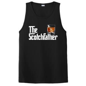 The Scotchfather Scotch Father Dad Father's Day Drinking PosiCharge Competitor Tank