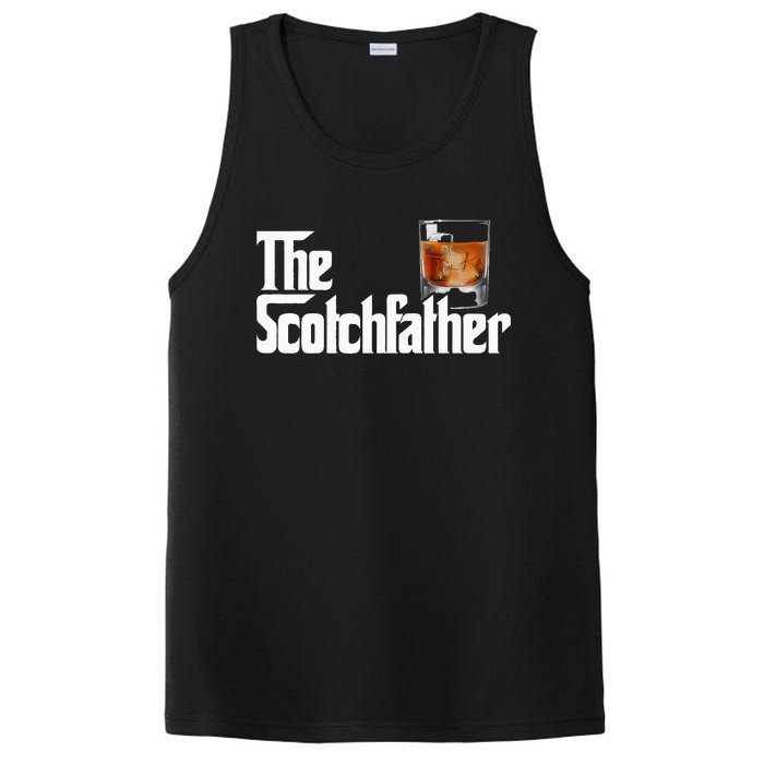 The Scotchfather Scotch Father Dad Father's Day Drinking PosiCharge Competitor Tank