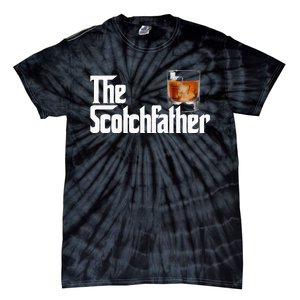 The Scotchfather Scotch Father Dad Father's Day Drinking Tie-Dye T-Shirt