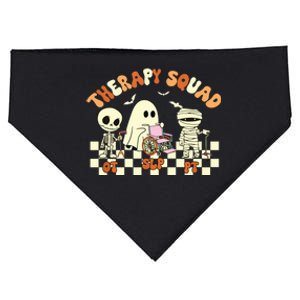 Therapy Squad SLP OT PT Groovy Halloween Speech Physical USA-Made Doggie Bandana