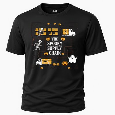 The Spooky Supply Chain Supply Chain Logistics Halloween Cooling Performance Crew T-Shirt