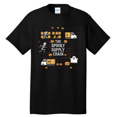 The Spooky Supply Chain Supply Chain Logistics Halloween Tall T-Shirt