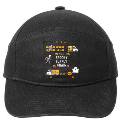 The Spooky Supply Chain Supply Chain Logistics Halloween 7-Panel Snapback Hat