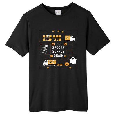 The Spooky Supply Chain Supply Chain Logistics Halloween Tall Fusion ChromaSoft Performance T-Shirt