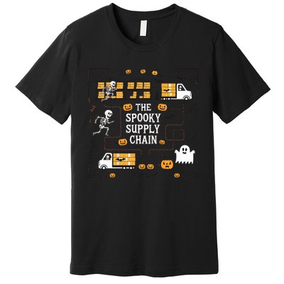 The Spooky Supply Chain Supply Chain Logistics Halloween Premium T-Shirt