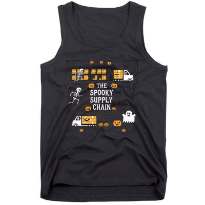 The Spooky Supply Chain Supply Chain Logistics Halloween Tank Top