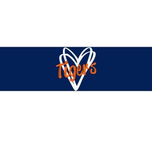 Tigers School Sports Fan Team Spirit Mascot Cute Heart Gift Bumper Sticker