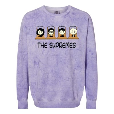 The Supremes Supreme Court Justices Rbg Cute Colorblast Crewneck Sweatshirt