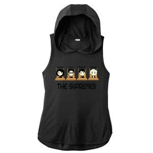 The Supremes Supreme Court Justices Rbg Cute Ladies PosiCharge Tri-Blend Wicking Draft Hoodie Tank