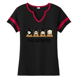 The Supremes Supreme Court Justices Rbg Cute Ladies Halftime Notch Neck Tee