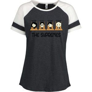 The Supremes Supreme Court Justices Rbg Cute Enza Ladies Jersey Colorblock Tee