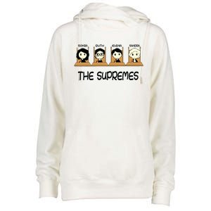 The Supremes Supreme Court Justices Rbg Cute Womens Funnel Neck Pullover Hood