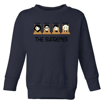 The Supremes Supreme Court Justices Rbg Cute Toddler Sweatshirt