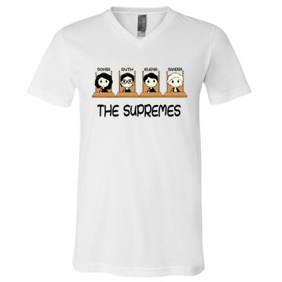 The Supremes Supreme Court Justices Rbg Cute V-Neck T-Shirt