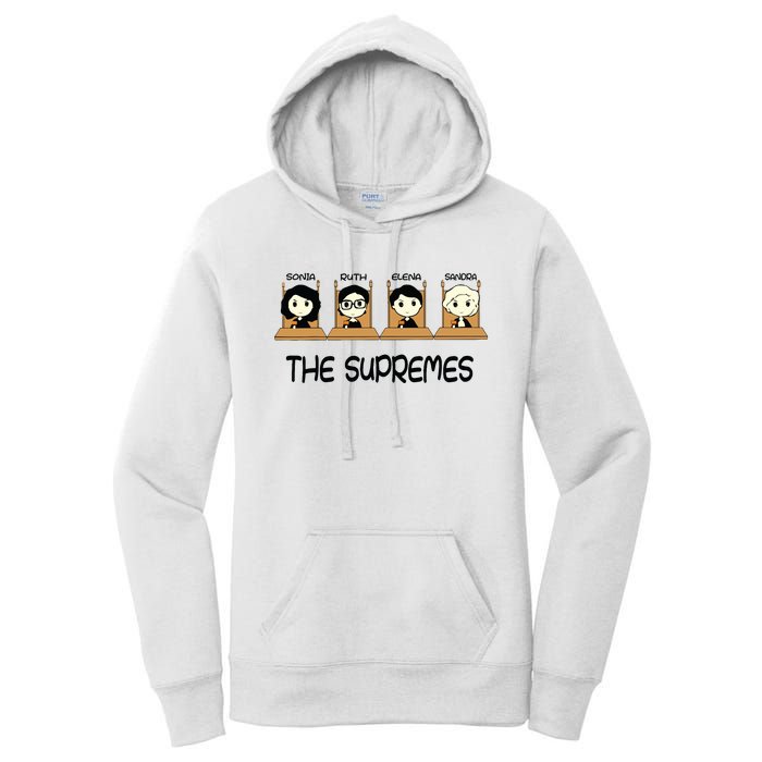 The Supremes Supreme Court Justices Rbg Cute Women's Pullover Hoodie