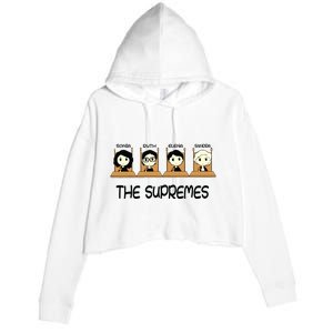 The Supremes Supreme Court Justices Rbg Cute Crop Fleece Hoodie