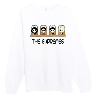 The Supremes Supreme Court Justices Rbg Cute Premium Crewneck Sweatshirt