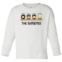 The Supremes Supreme Court Justices Rbg Cute Toddler Long Sleeve Shirt