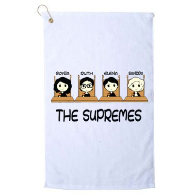 The Supremes Supreme Court Justices Rbg Cute Platinum Collection Golf Towel