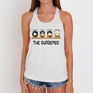 The Supremes Supreme Court Justices Rbg Cute Women's Knotted Racerback Tank