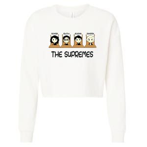 The Supremes Supreme Court Justices Rbg Cute Cropped Pullover Crew