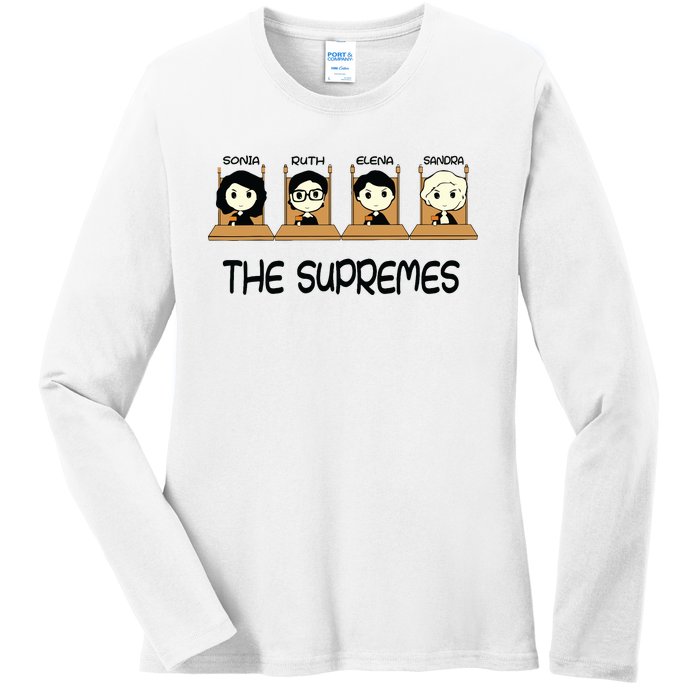 The Supremes Supreme Court Justices Rbg Cute Ladies Long Sleeve Shirt